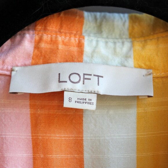 Loft Women's Size 8 Stripped Maxi Dress - Picture 6 of 9